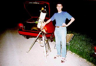Me in July 1995 before observing Hale-Bopp [28 KB JPEG]